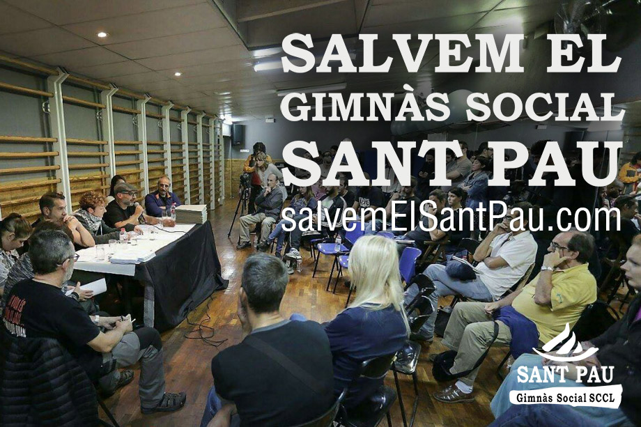 Salvem el gimnàs Sant Pau